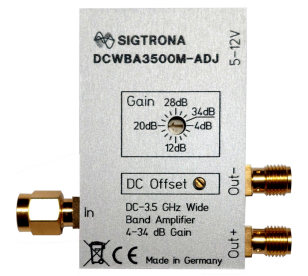 数字可调直流耦合宽带放大器